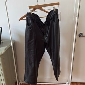 Abercrombie faux leather pants